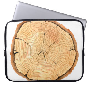 Funda Para Portátil Anillos de la Naturaleza: Triunfo de la textura de