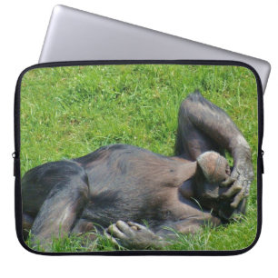Funda Para Portátil Animal divertido del chimpancé