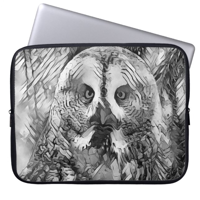 Funda Para Portátil AnimalArtBW_Owl_001 (Frente)
