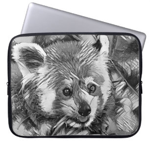 Funda Para Portátil AnimalArtBW_RedPanda_003