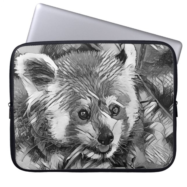 Funda Para Portátil AnimalArtBW_RedPanda_003 (Frente)