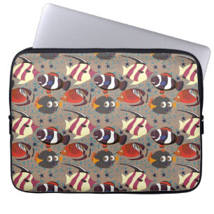 Funda Para Portátil Animales acuáticos patrón vida submarina del océ