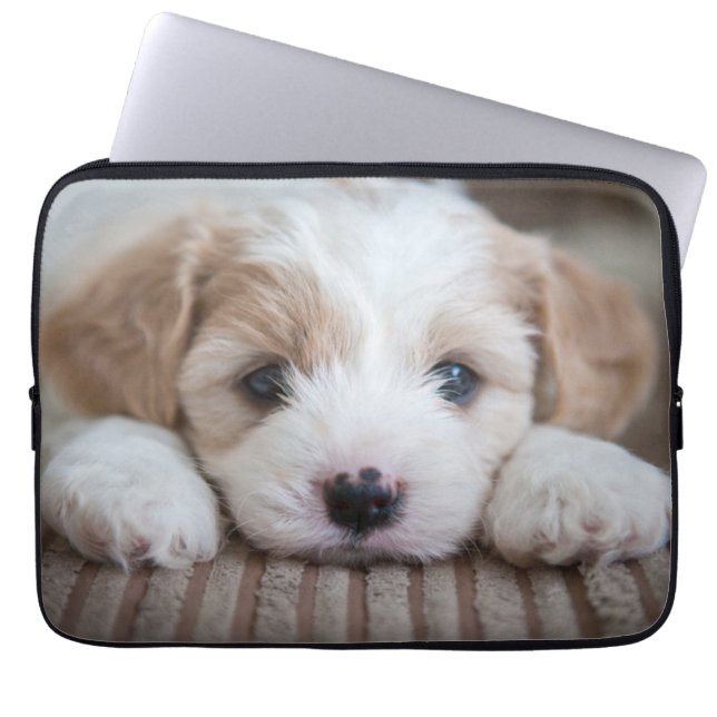 Funda Para Portátil Animales de bebé más afectados | Cavashon Puppy (Frente)