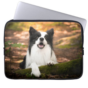 Funda Para Portátil Animales de bebé más afectados Color del borde b