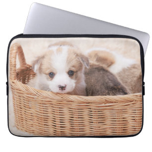Funda Para Portátil Animales de bebé más afectados   Corgi Tiny Puppy