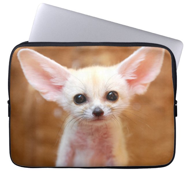 Funda Para Portátil Animales de bebé más afectados | Fennec Fox (Frente)