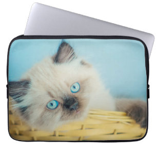 Funda Para Portátil Animales de bebé más afectados   Gato de punto de 