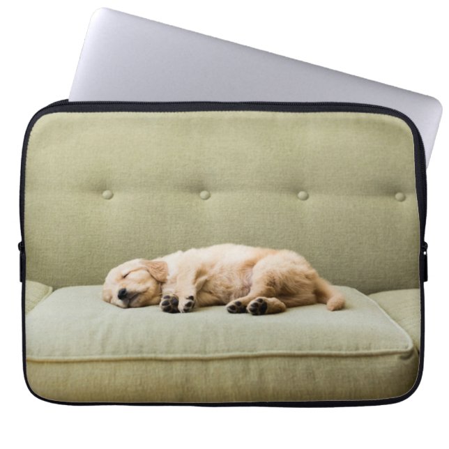 Funda Para Portátil Animales de bebé más afectados | Golden Retriever  (Frente)