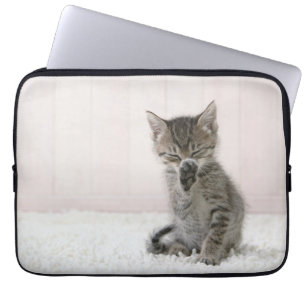 Funda Para Portátil Animales de bebé más afectados Licor Tabby Kitte