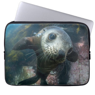 Funda Para Portátil Animales de bebé más afectados   Sello subacuático