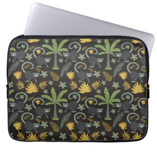 Funda Para Portátil Animales tropicales patrón sin soldadura árbol de