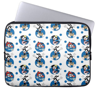 Funda Para Portátil Animaniacs Patrón de círculo de yakko, wakko y d