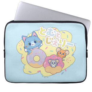 Funda Para Portátil Anime Donut se ilumina con Tom, Jerry y Tuffy