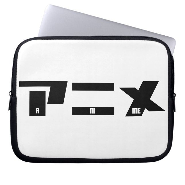 Funda Para Portátil Anime Katakana Japonesa (Frente)
