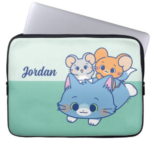 Funda Para Portátil Anime Tom, Jerry y Tuffy
