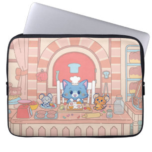 Funda Para Portátil Anime Tom, Jerry y Tuffy Bakery