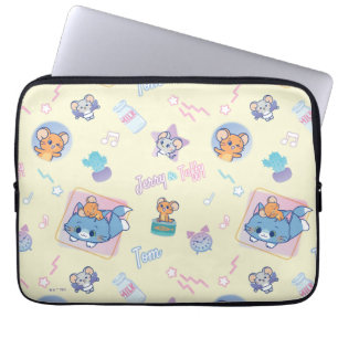 Funda Para Portátil Anime Tom, Jerry y Tuffy Patrón de tiempo de repro