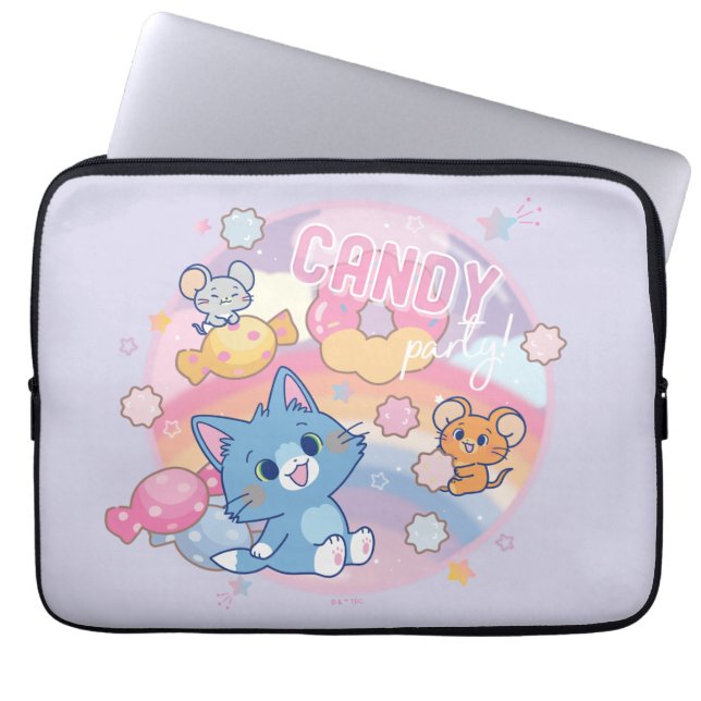 Funda Para Portátil Anime Tom y Jerry Candy Fiesta (Frente)