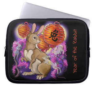 Funda Para Portátil Año zodiaco chino del conejo