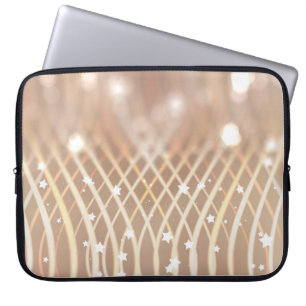 Funda Para Portátil Antecedentes abstractos. fondo marrón con olas