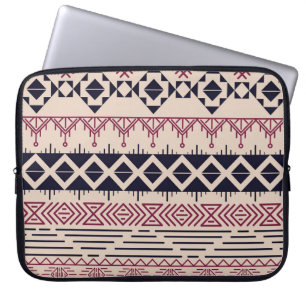 Funda Para Portátil Antecedentes aztecas tribales vintage, patrón étni