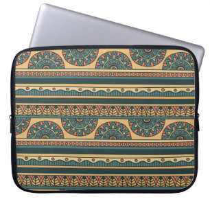 Funda Para Portátil Antecedentes de cosecha de cosechas tribales geomé
