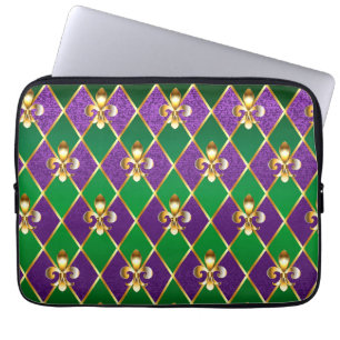 Funda Para Portátil Antecedentes de joyas Mardi Gras