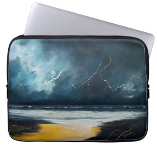 Funda Para Portátil Antes de la tormenta – Paisaje marino abstracto