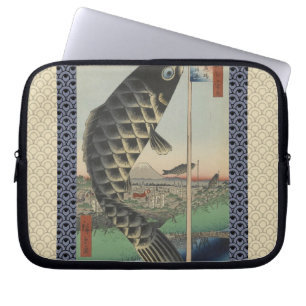 Funda Para Portátil Antígono del Festival de Pescado de Koi