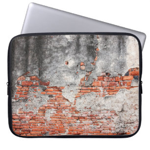 Funda Para Portátil Antiguo muro de ladrillo rojo asfixiado en el anti