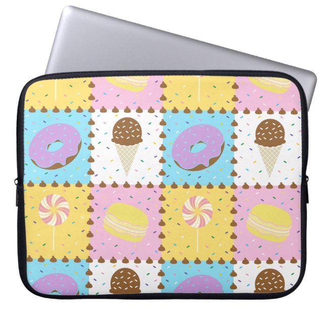 Funda para portátil Antojos Dulces (Frente)