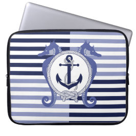 Funda Para Portátil Anuncio/caballito de mar/ nudos/rayas