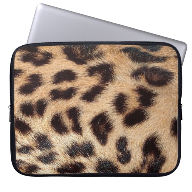 Funda Para Portátil apariencia de impresión leopardo textura moda (Frente)