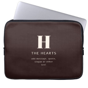 Funda Para Portátil Apellido de familia editable o nombre de empresa