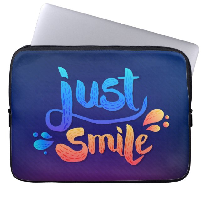 Funda Para Portátil Apenas sonrisa (Frente)