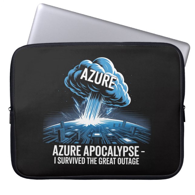Funda Para Portátil Apocalipsis de Azure - Sobreviví al Gran Apagón (Frente)