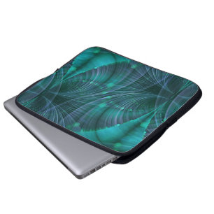 Funda Para Portátil Apófisis Arte Fractal I - azul