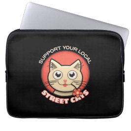 Funda Para Portátil Apoye sus gatos callejeros locales