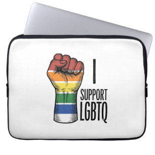 Funda Para Portátil Apoyo el diseño de camiseta de puño orgulloso vint