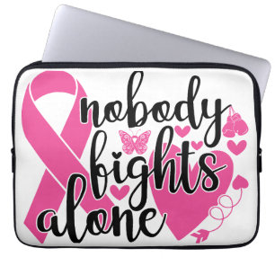FUNDA PARA PORTÁTIL APOYO Y CONCIENCIACIÓN SOBRE EL CÁNCER DE MAMA