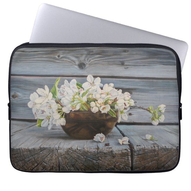Funda Para Portátil Apple Blossom Still Life – Original Fine Art Print (Frente)