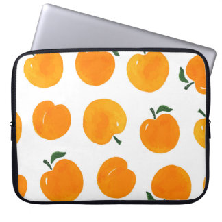 Funda Para Portátil Apricots Acuarela Vintage de fondo blanco