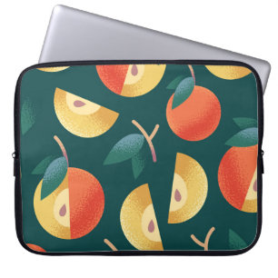 Funda Para Portátil Apuntes de Apple: Verde Oscuro Sin Marea.