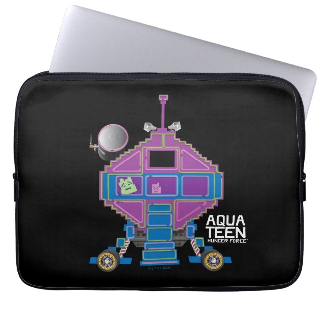 Funda Para Portátil Aqua Adolescente fuerza de hambre auto Mooninites (Frente)