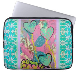 Funda Para Portátil Aqua Hearts