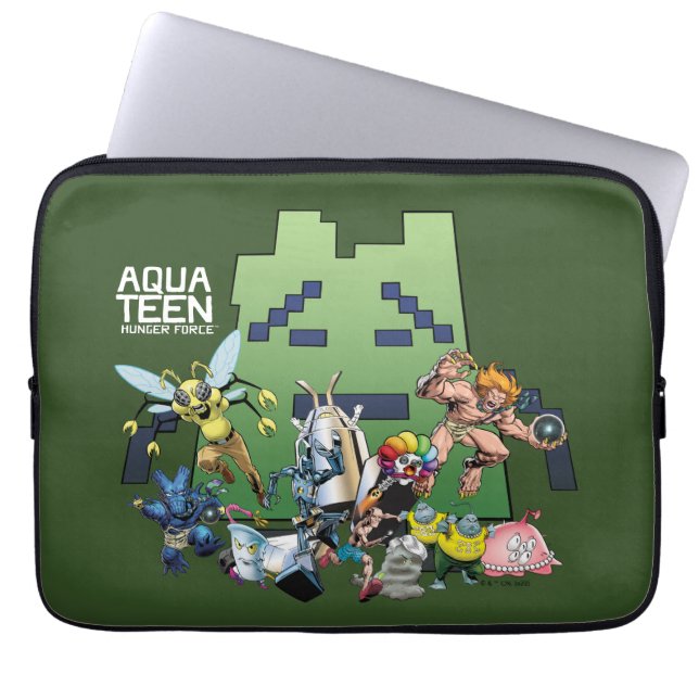 Funda Para Portátil Aqua Teen Hunger Force Villains (Frente)
