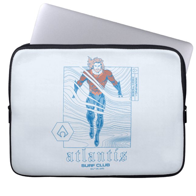 Funda Para Portátil Aquaman - Atlantis Surf Club (Frente)