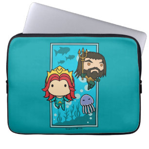 Funda Para Portátil Aquaman   Chibi Mera & Aquaman Undersea Graphic