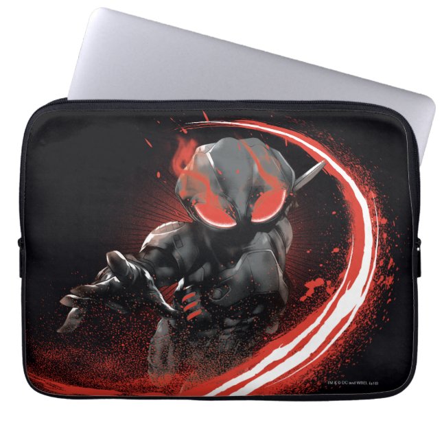 Funda Para Portátil Aquaman | Gráfica Black Manta Red Swipe (Frente)