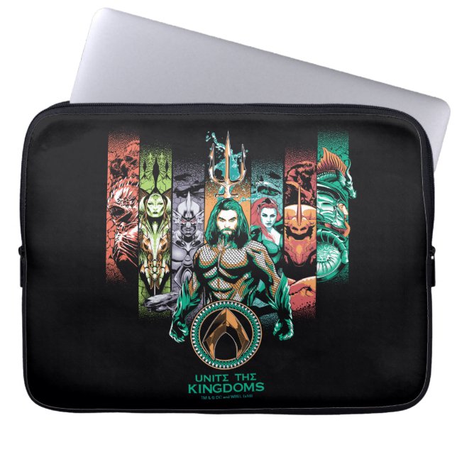 Funda Para Portátil Aquaman | Gráfico "Unite The Kingdoms" Atlanteans (Frente)